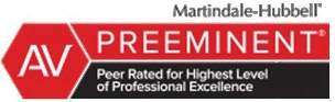 Martindale-Hubbell | AV Preeminent | Peer Rated for Highest Level of Professional Excellence